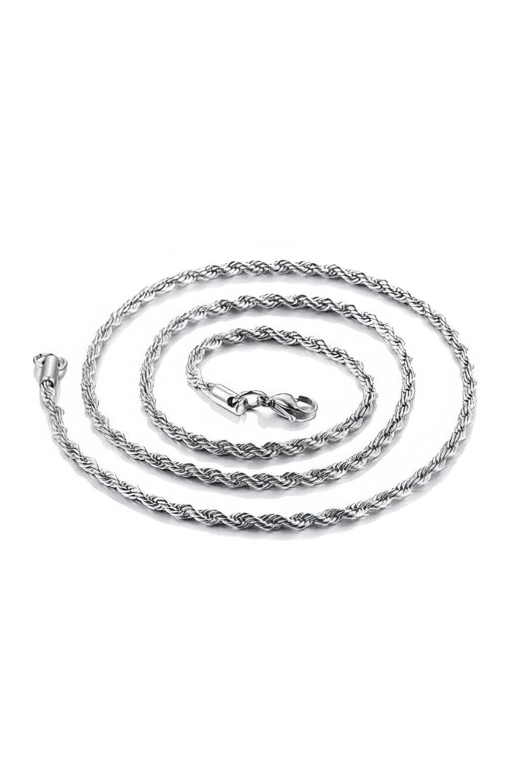 Chavin Burgu Kıvrık Model 3 mm 60 cm Erkek Bijuteri Zincir ey32