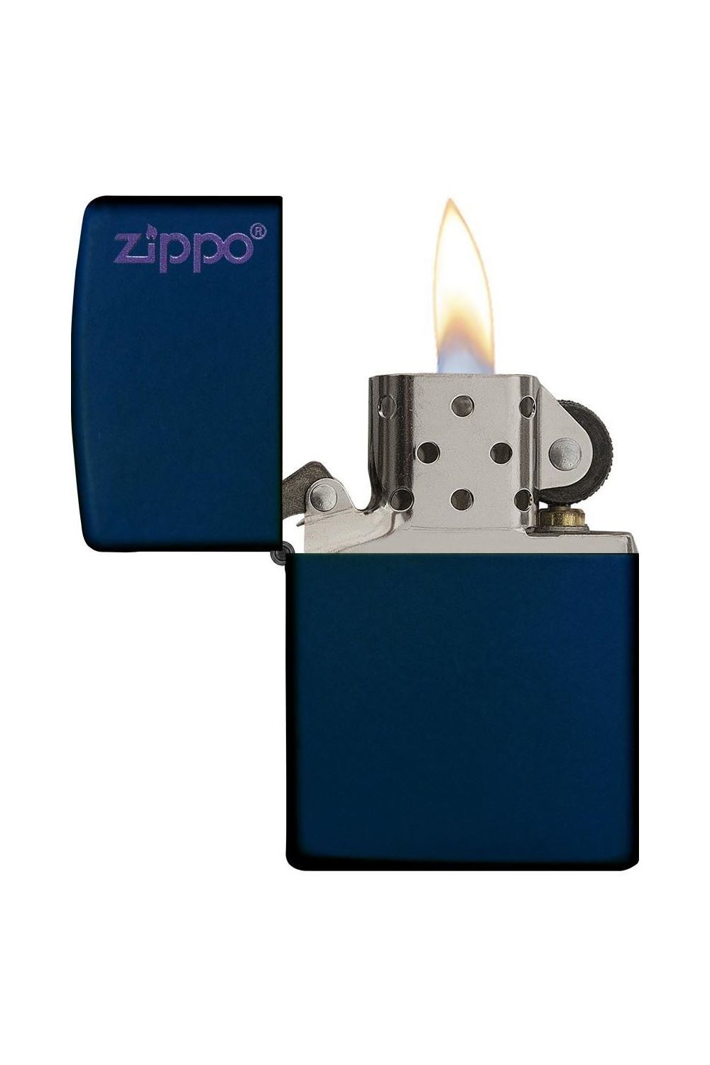 Zippo Çakmak Navy Blue Koyu Mavi Logo 239zl