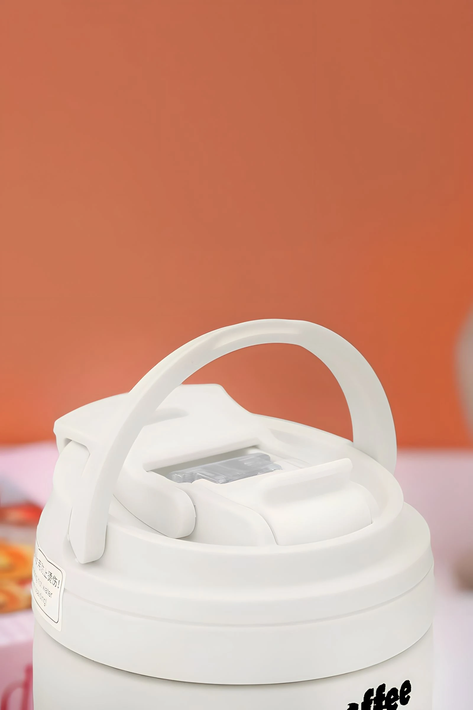 316 L Çelik Krem SIcak Soğuk Çift Kullanım Suluk Termos Mug 500ml cin914by