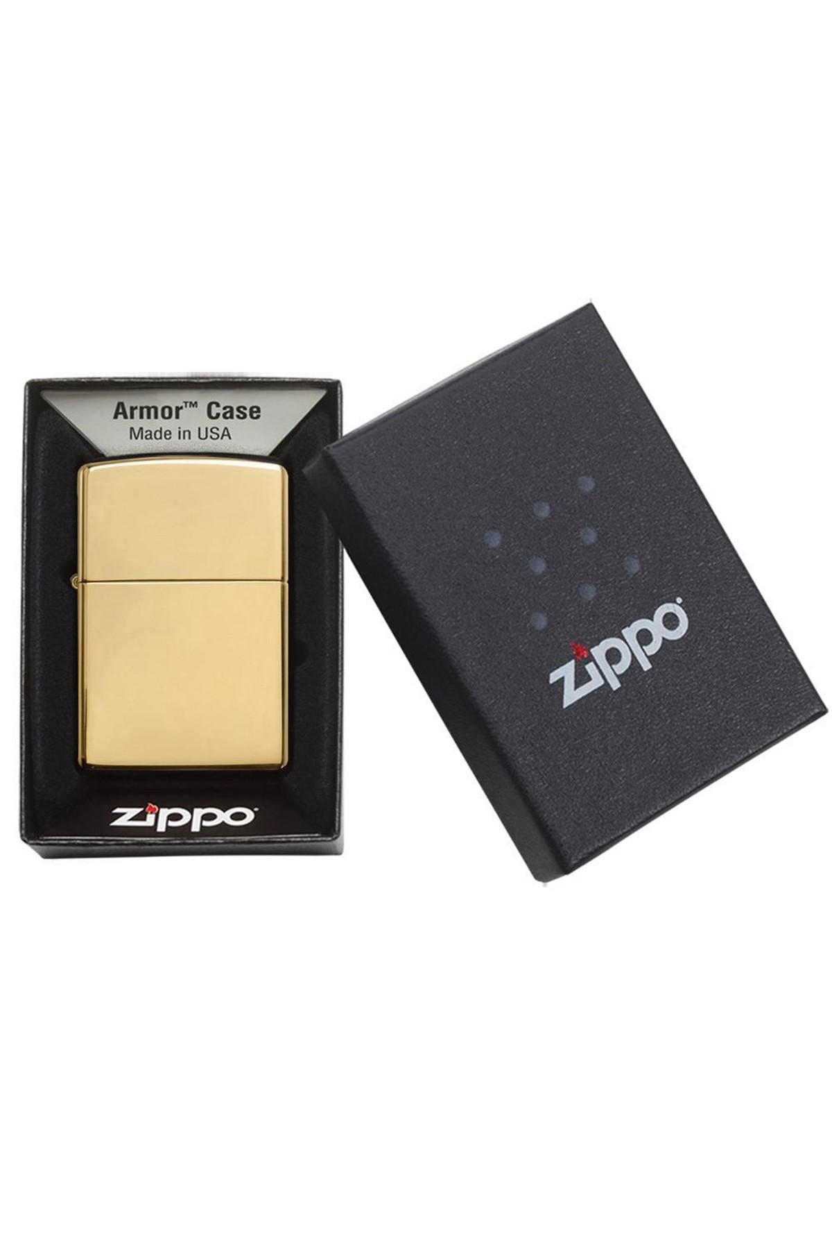 Zippo Çakmak Hi Polish Brass Armor Heavy 169-000030