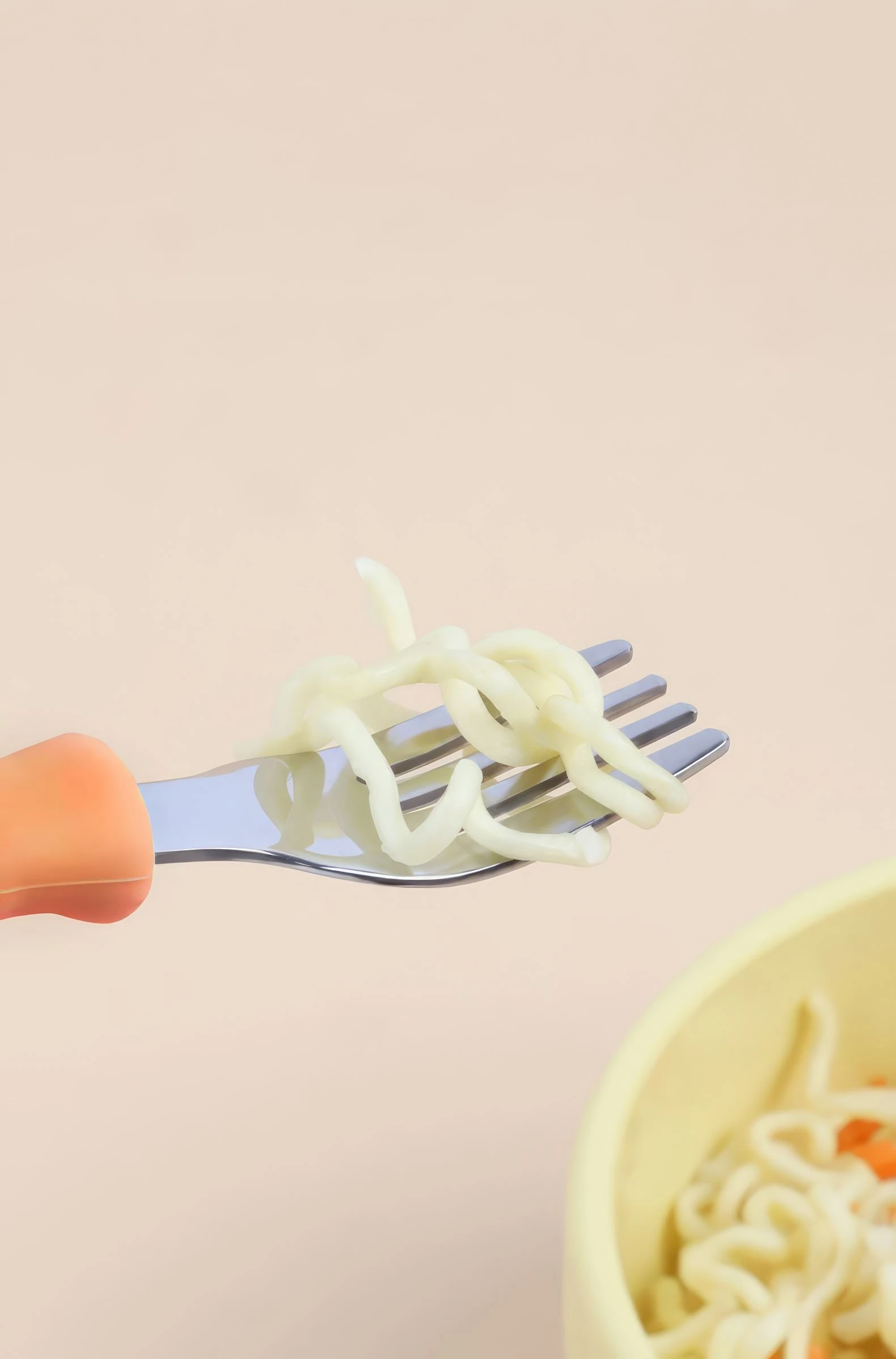 304 Paslanmaz Çelik Turuncu Bebek Kaşık ve Çatal Set cin930tr