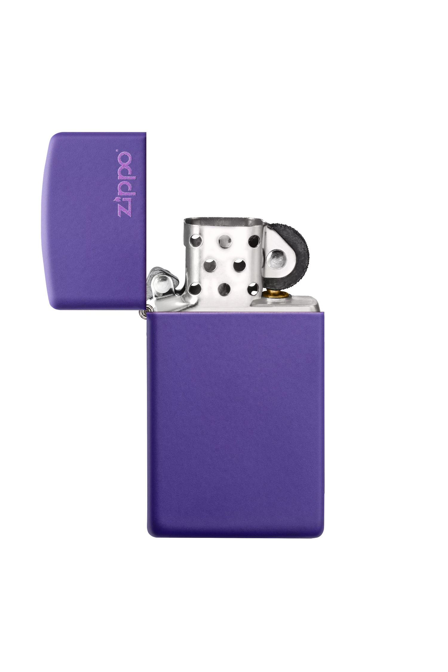 Zippo Çakmak Mor Slim Logo 1637zl-000019