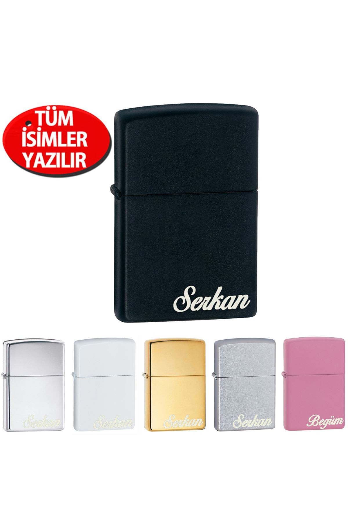 Zippo Çakmak Üzerine Lazer Harf isim Veya Yazı ar58