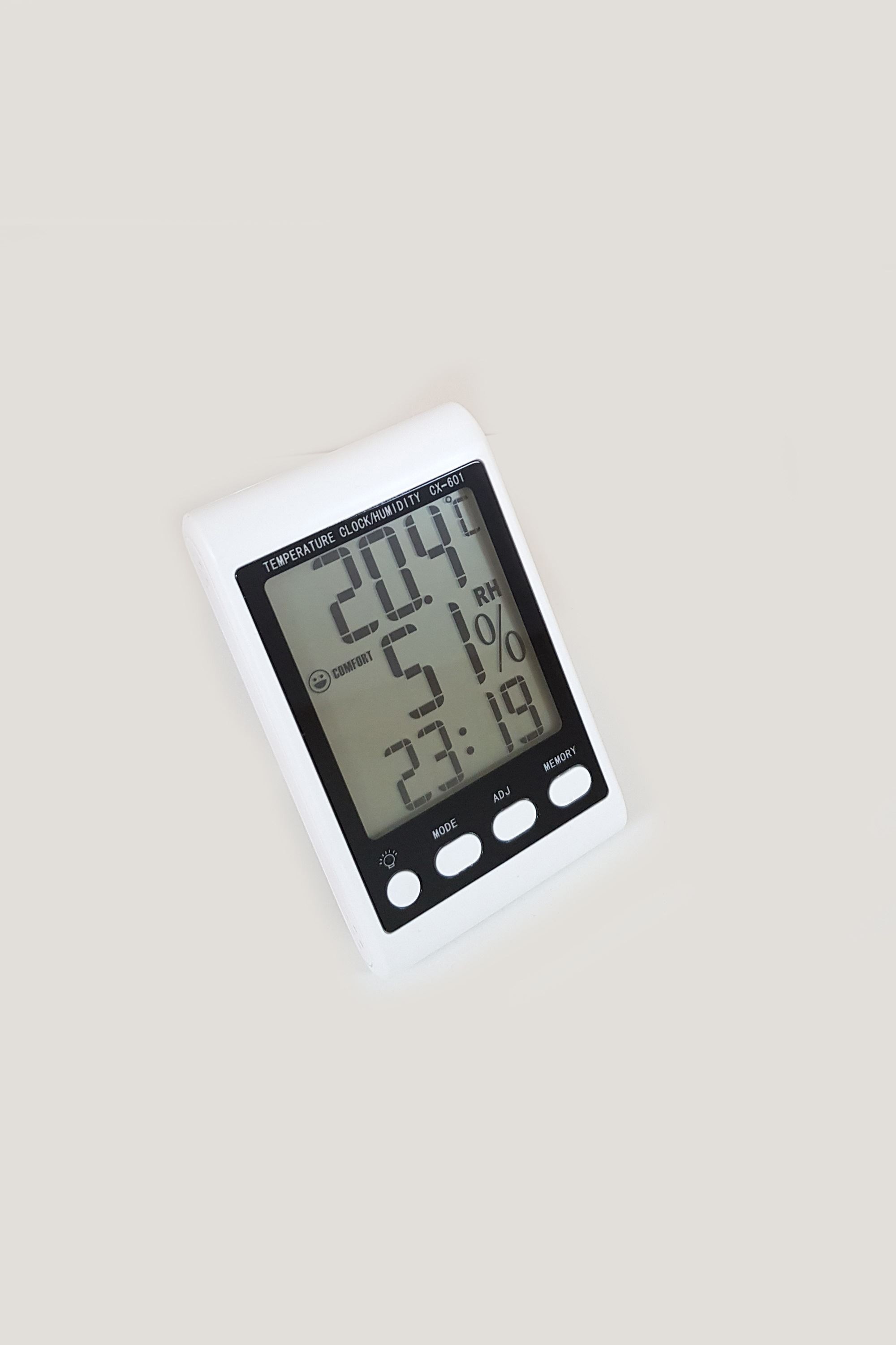 Weather Forecast Büyük Rakamlı Termometre Sıcaklık Nem ölçer Saati thr274