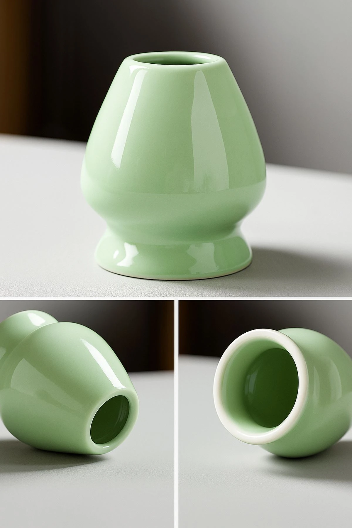 Seramik Chawan Matcha Çayı Köpürtme Kasesi ve Whisk Matcha Tutucu mt216