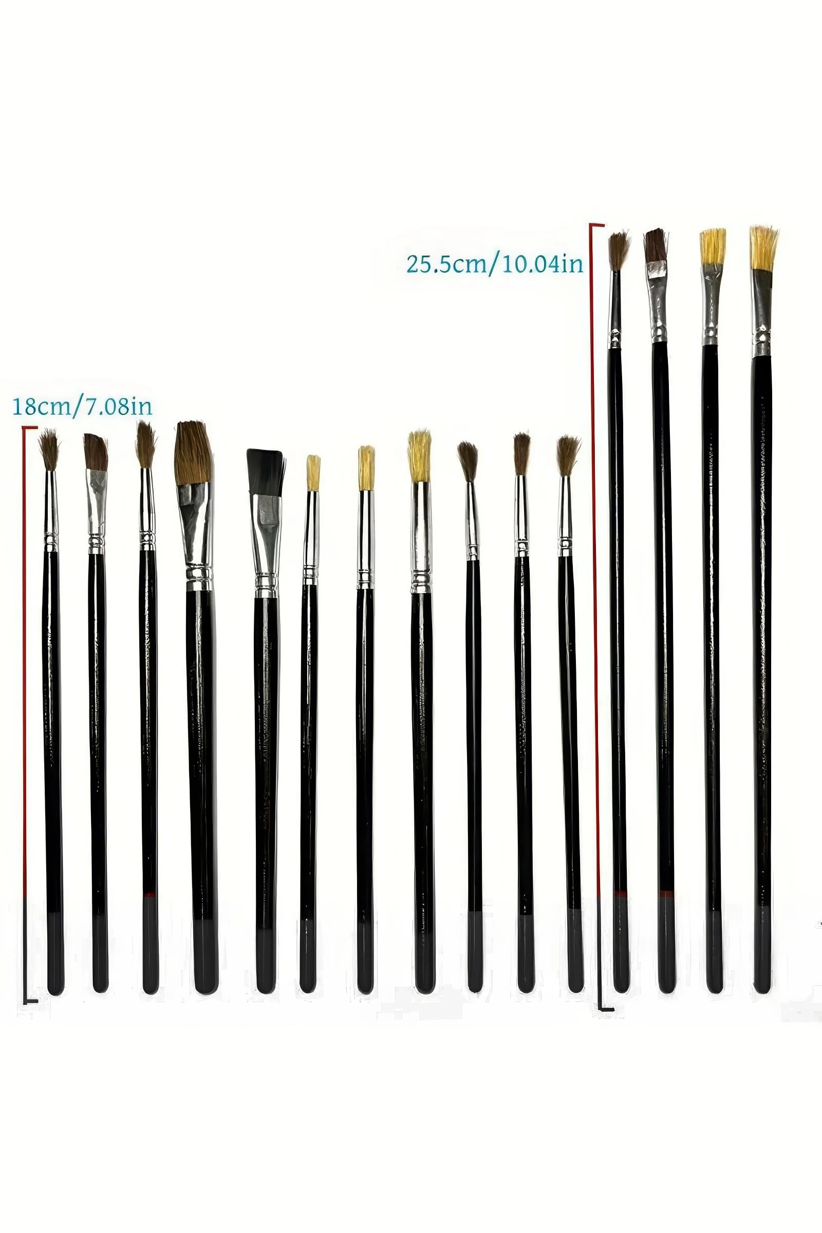 15 Adet Yağlı Akrilik ve Suluboya Fırçası Takımı Naylon Fırça Seti cin960