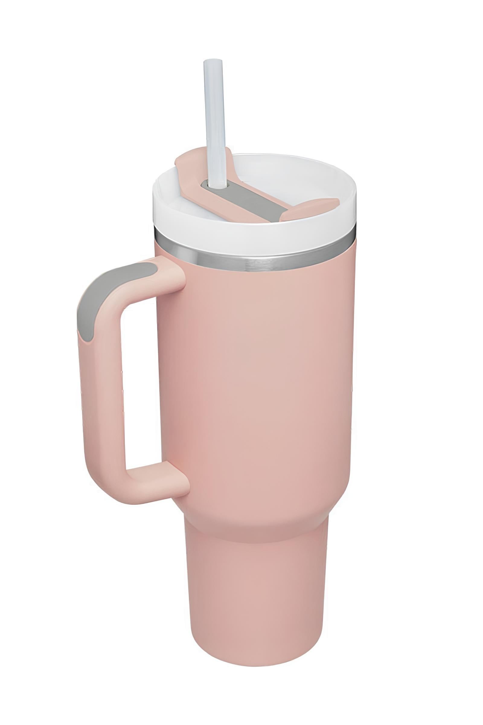 304 L Çelik 1,2 L Pembe Quencher Pipetli El Termos Mug cin856pm