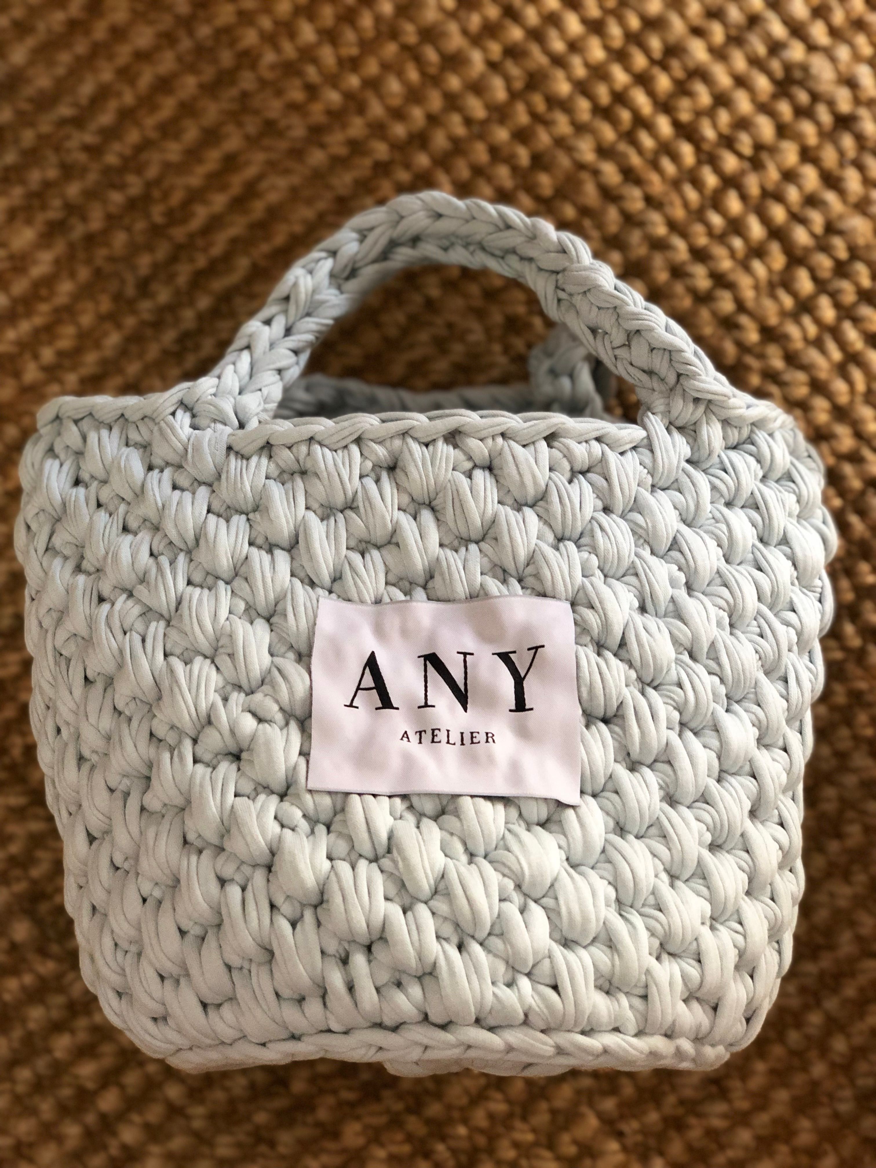 Pearl Bag With Curly Label - BUZ MAVİSİ main variant image