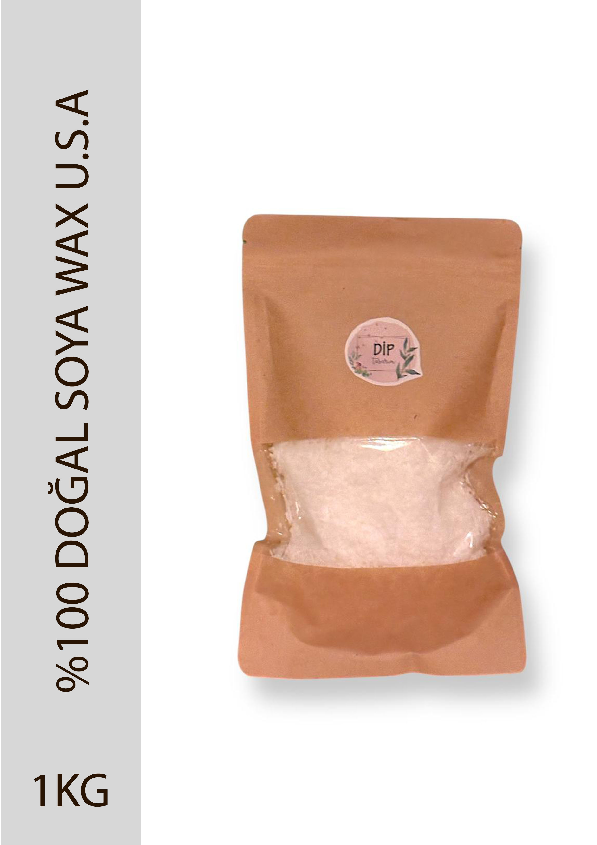 %100 Doğal U.S.A Menşeili Rende Vegan Soya Wax 1 KG