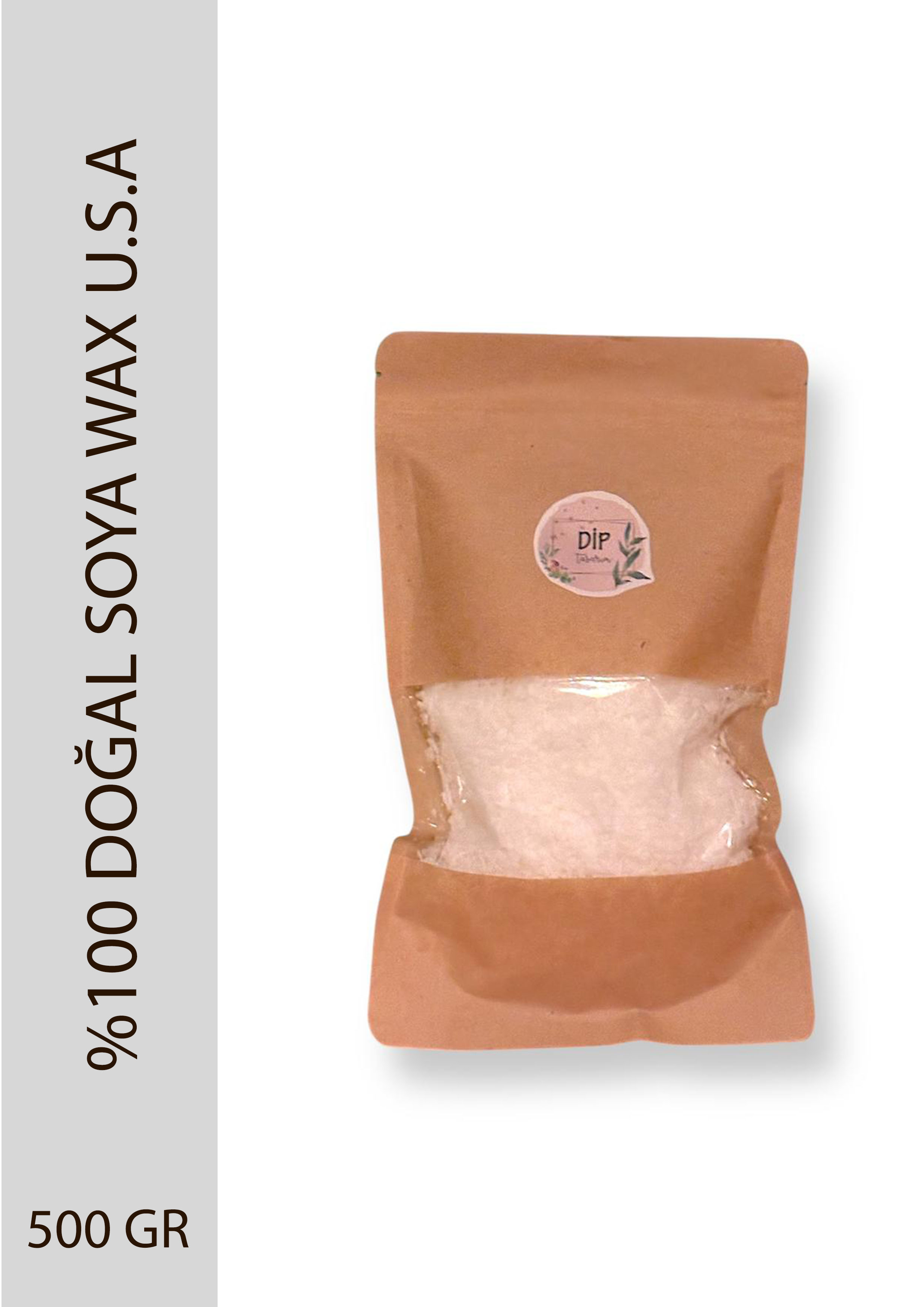 %100 Doğal U.S.A Menşeili Rende Vegan Soya Wax 500 GR