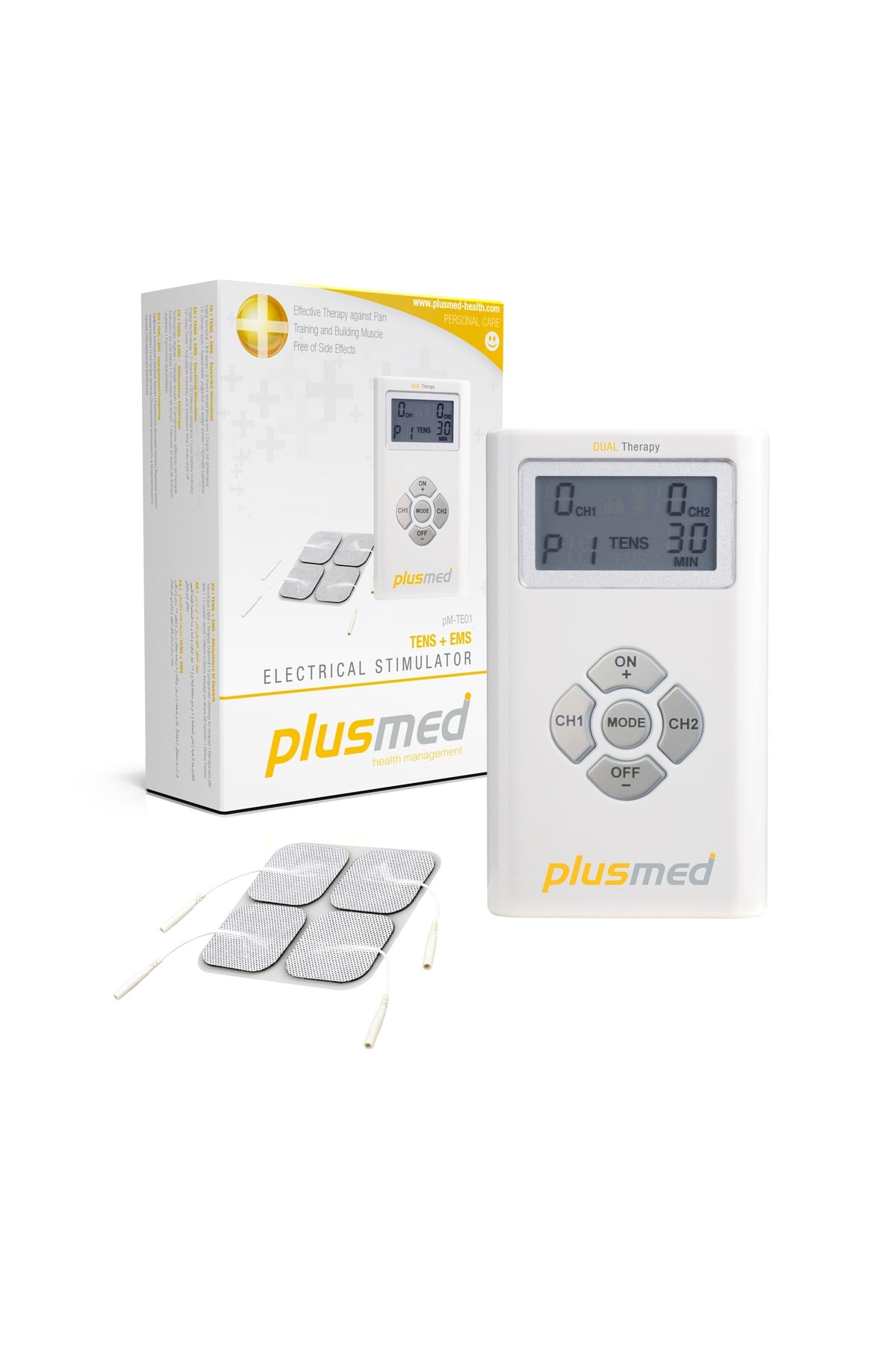 PlusMed Stimulatörlü Tens Ve Ems Cihazı Ikili Terapi Pm-te01