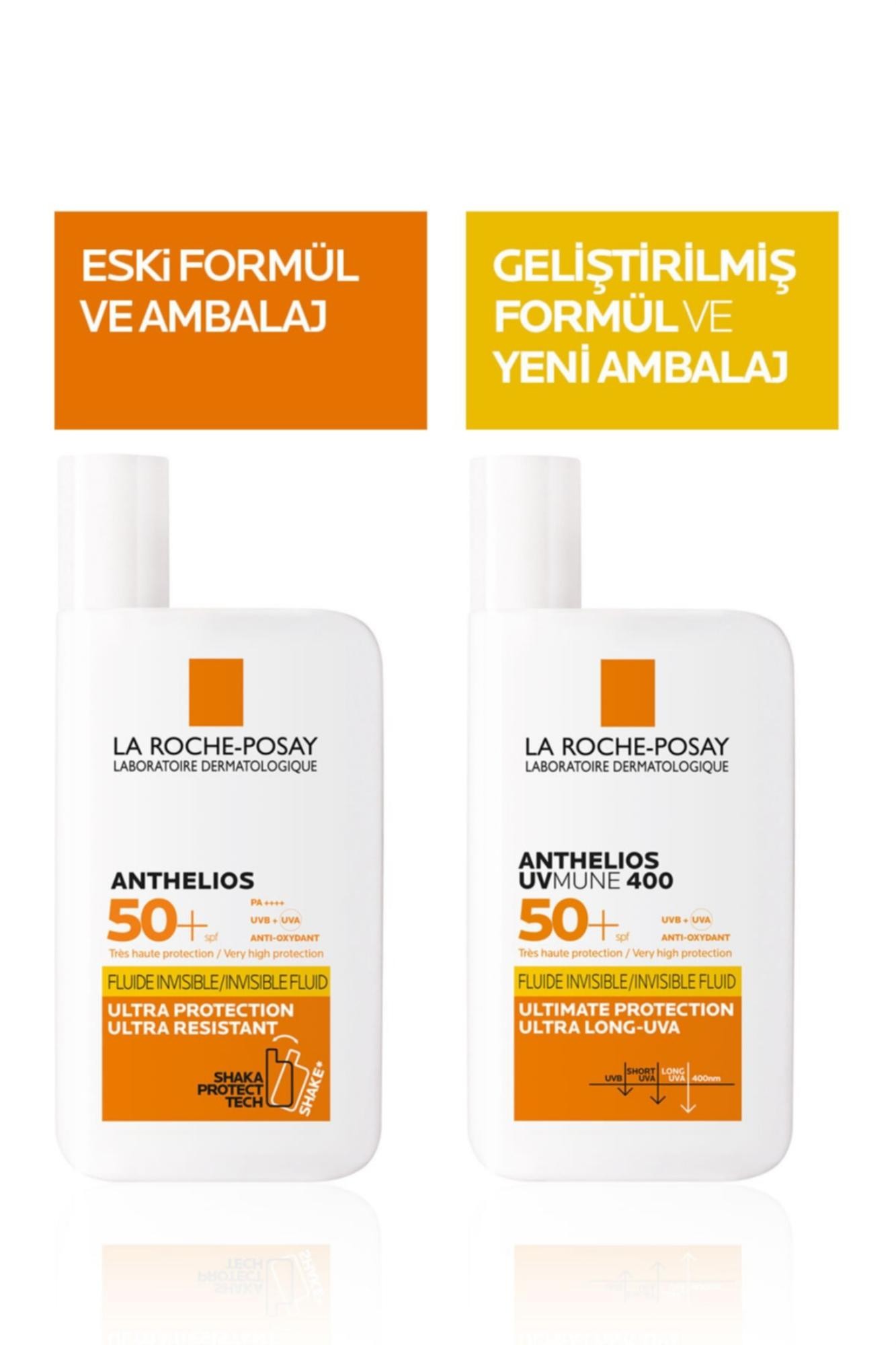 La Roche Posay Anthelios Uvmune Fluid SPF+50 Tüm Ciltler İçin Yüksek Korumalı Yüz Güneş Kremi