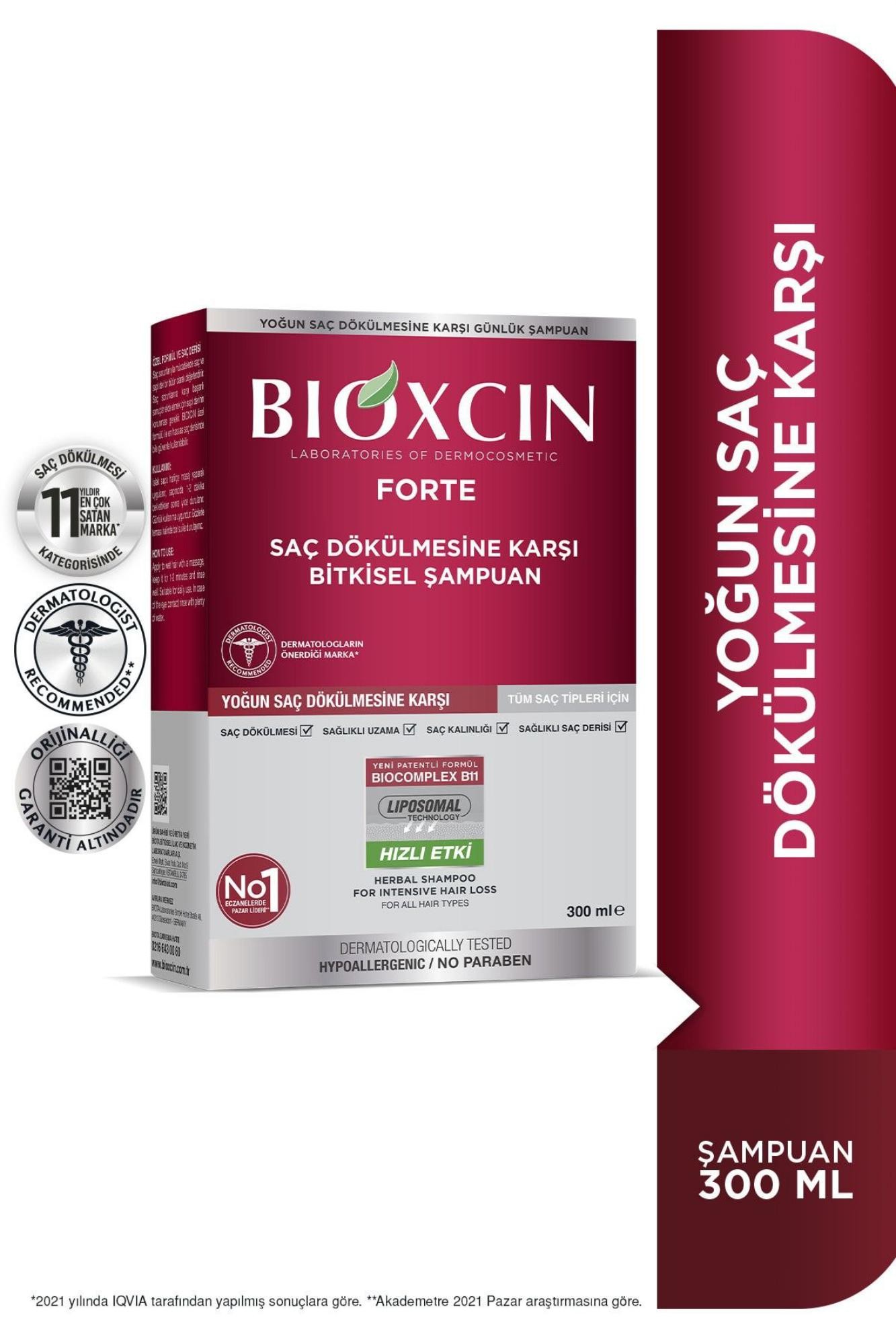 Bioxcin Forte Şampuan 300 Ml - Yoğun Dökülme Karşıtı Şampuan