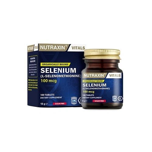 Nutraxin Selenium 100 mcg 100 Tablet - Selenyum Takviyesi