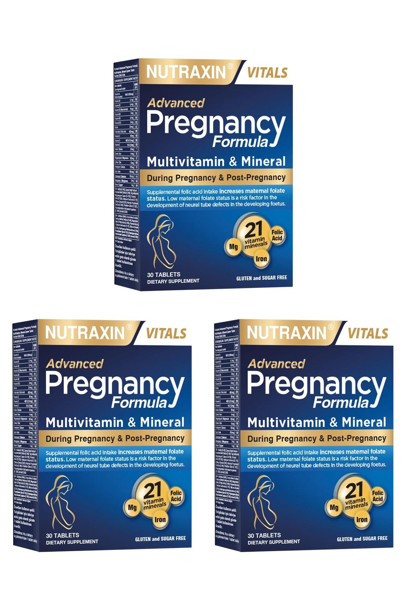 Nutraxin Pregnancy Formula 30 Tablet 3 Adet