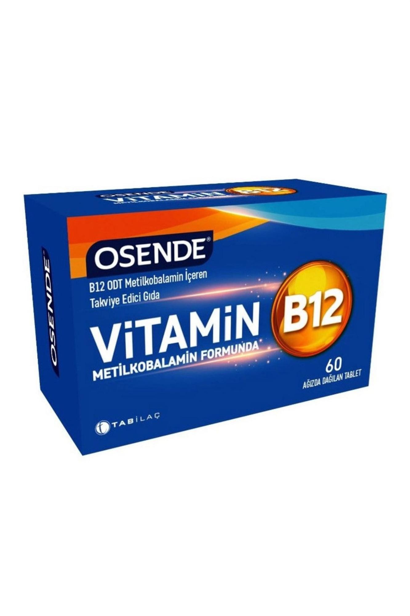 Osende Vitamin B12 60 Ağızda Dağılan Tablet