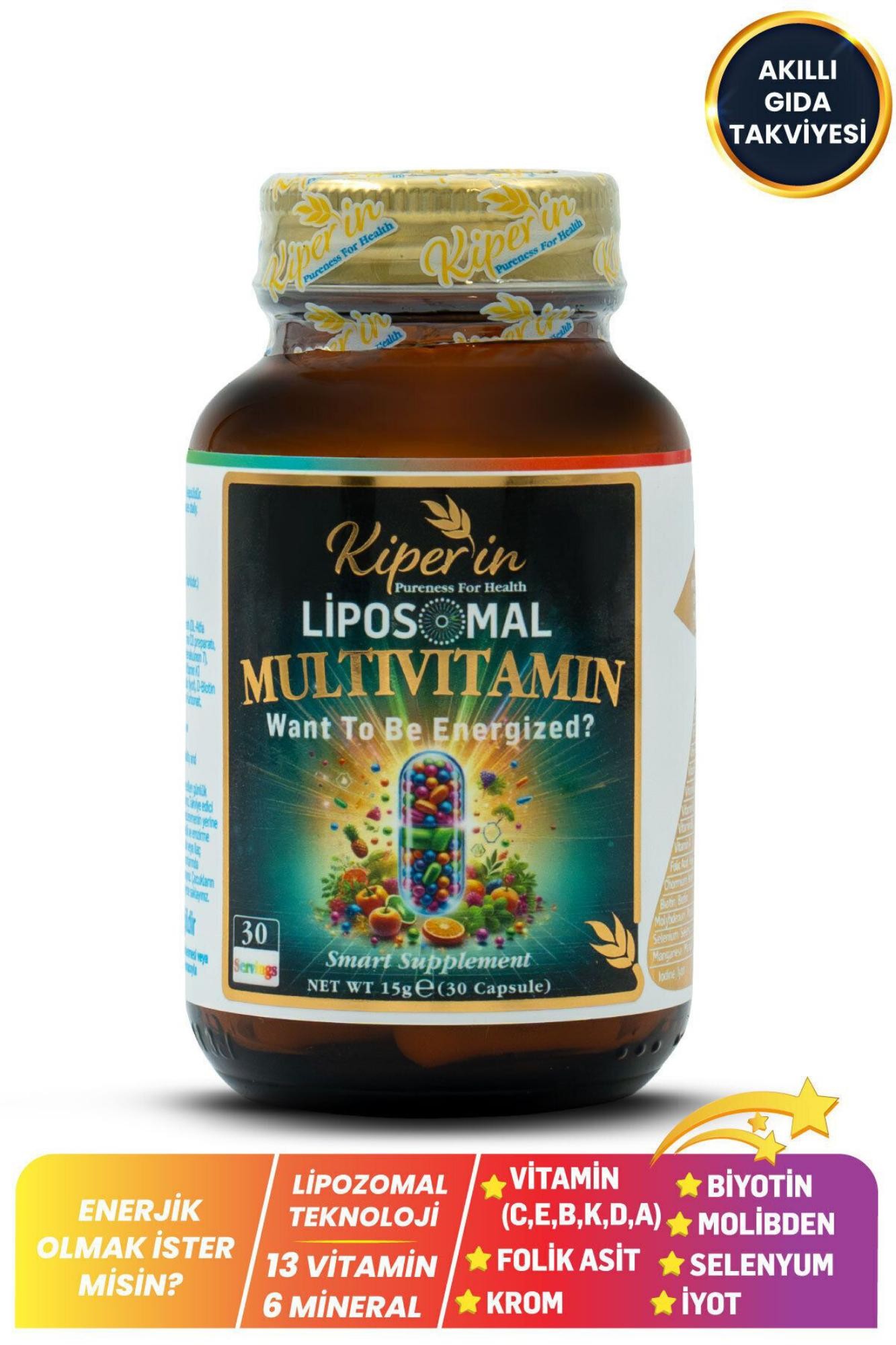 Kiperin Multivitamin Lipozomal 30 Kapsül