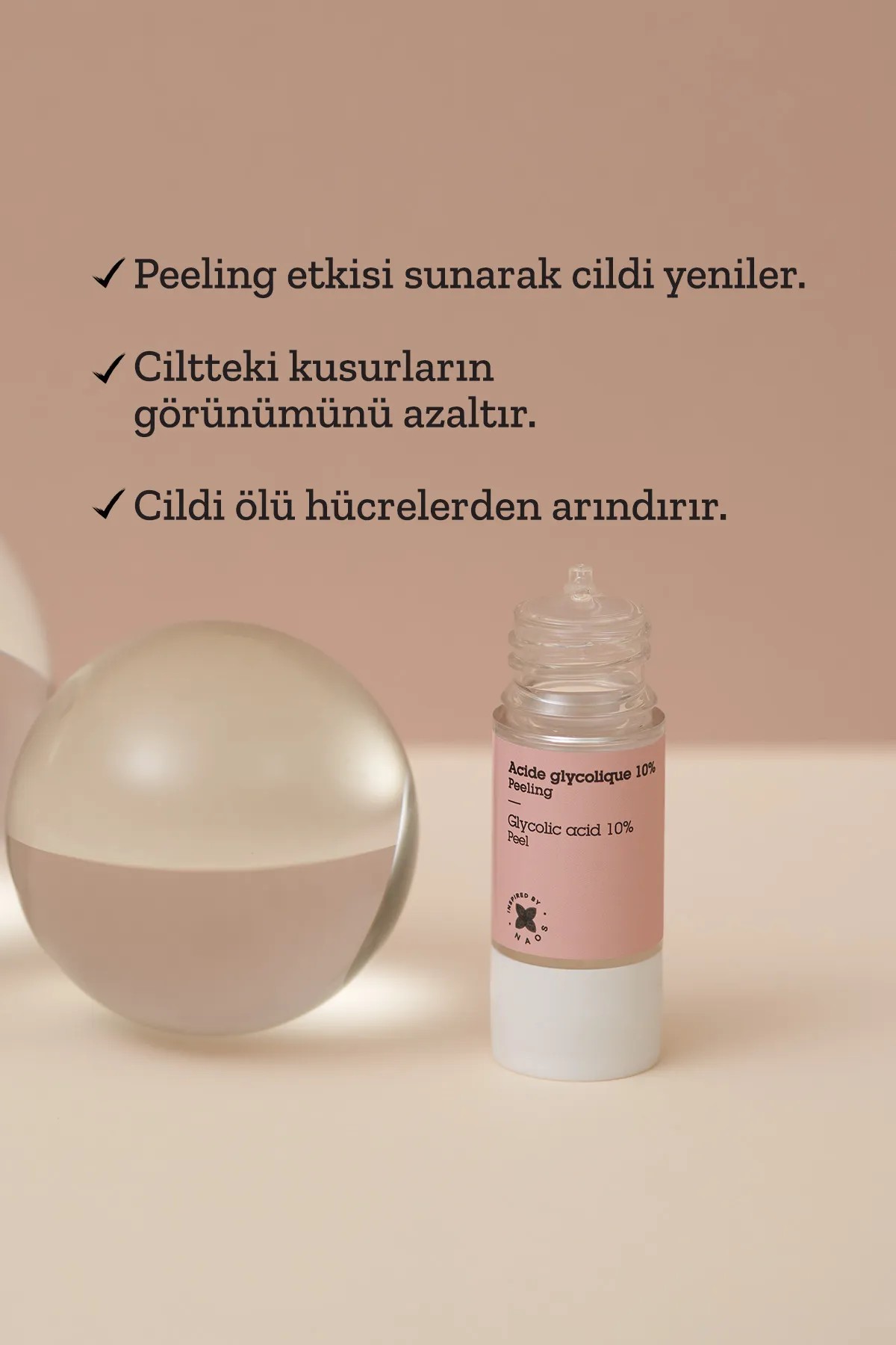 Etat Pur Pure Active Glikolik Asit %10 Aha Peeling Ve Cilt Yenileme Etkili Saf Konsantre Bakım Serumu 15 ml