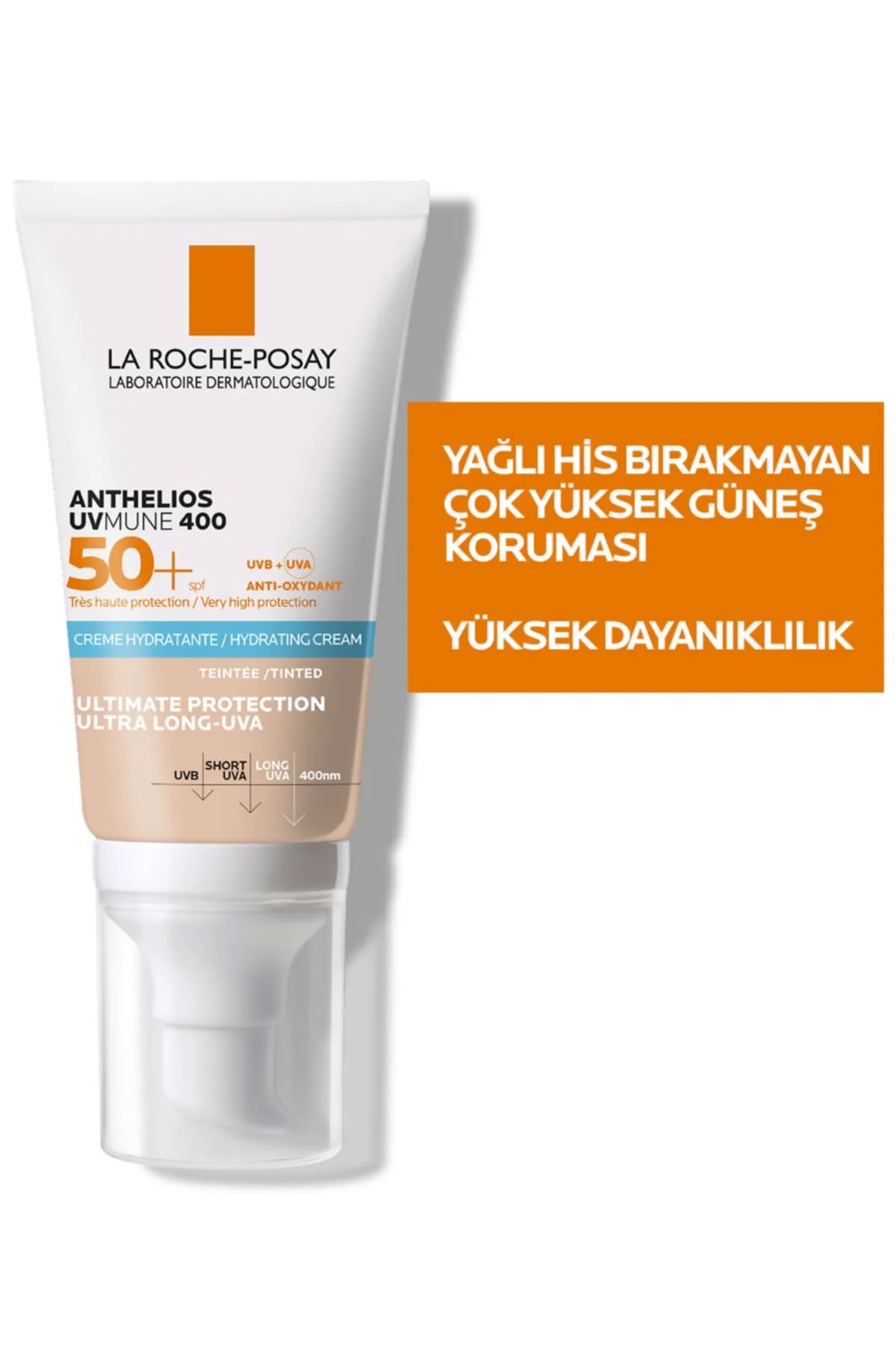 La Roche Posay Anthelios Uvmune SPF+50 Hassas Ciltler İçin Yüksek Korumalı Renkli Yüz Güneş Kremi