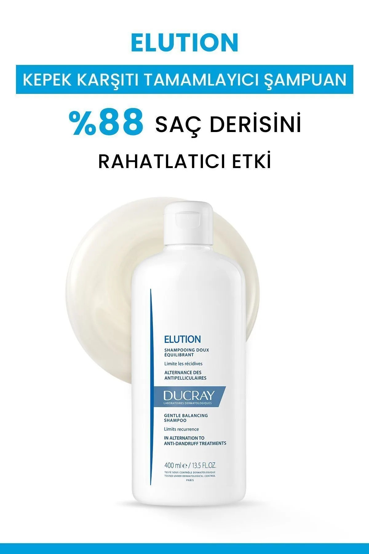 Ducray Elution Şampuan Tamamlayıcı Bakım 400ml