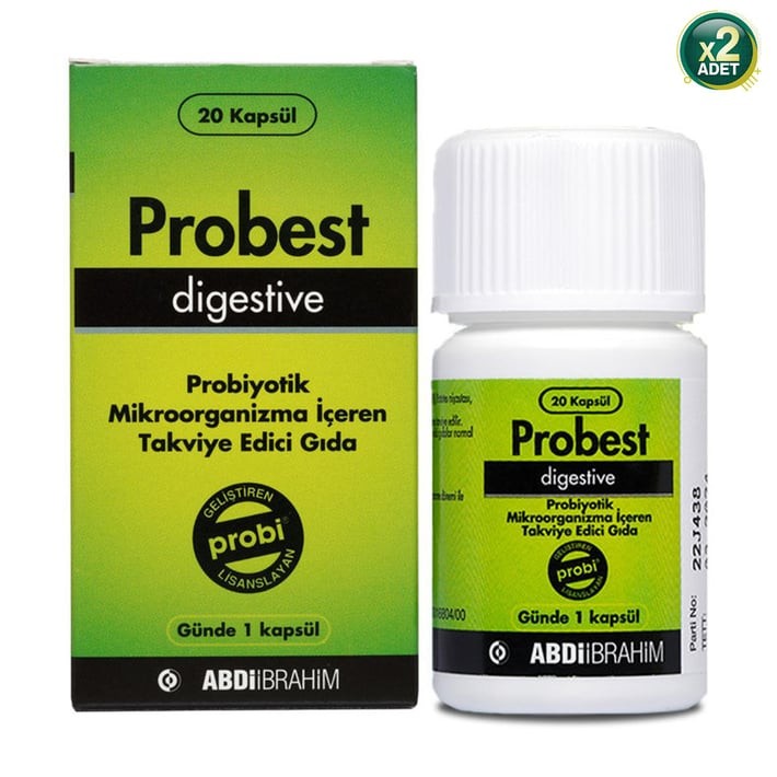Probest Probiyotik Digestive 20 Kapsül 2 Adet