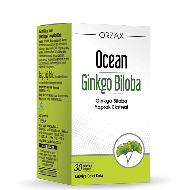 Ocean Ginkgo Biloba 30 Kapsül