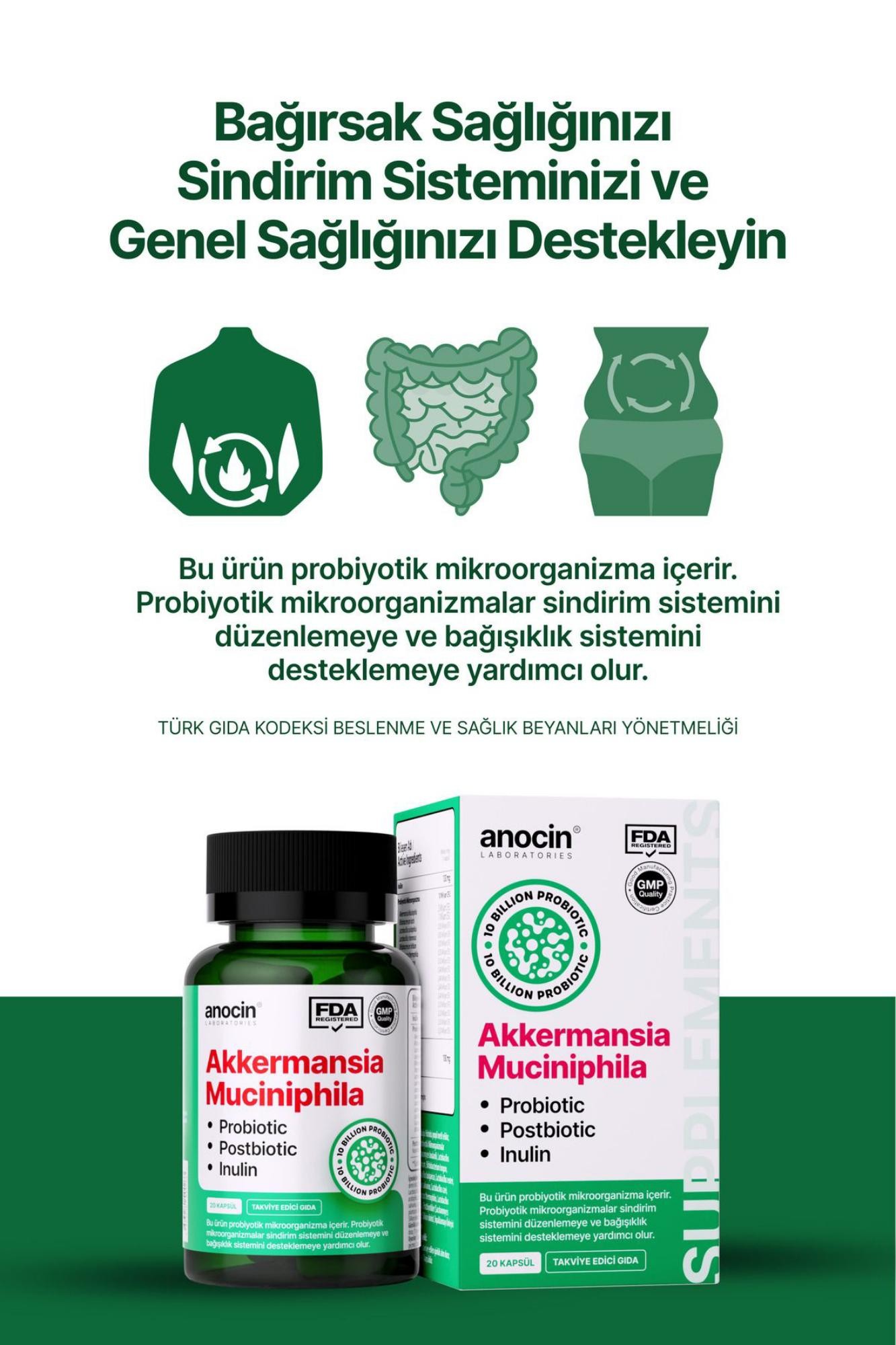 Anocin Akkermansia Muciniphila Probiyotik