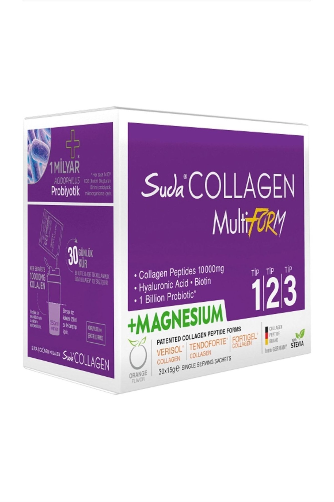 Suda Collagen Multiform Magnezyum Orange 15gx30 Saşe