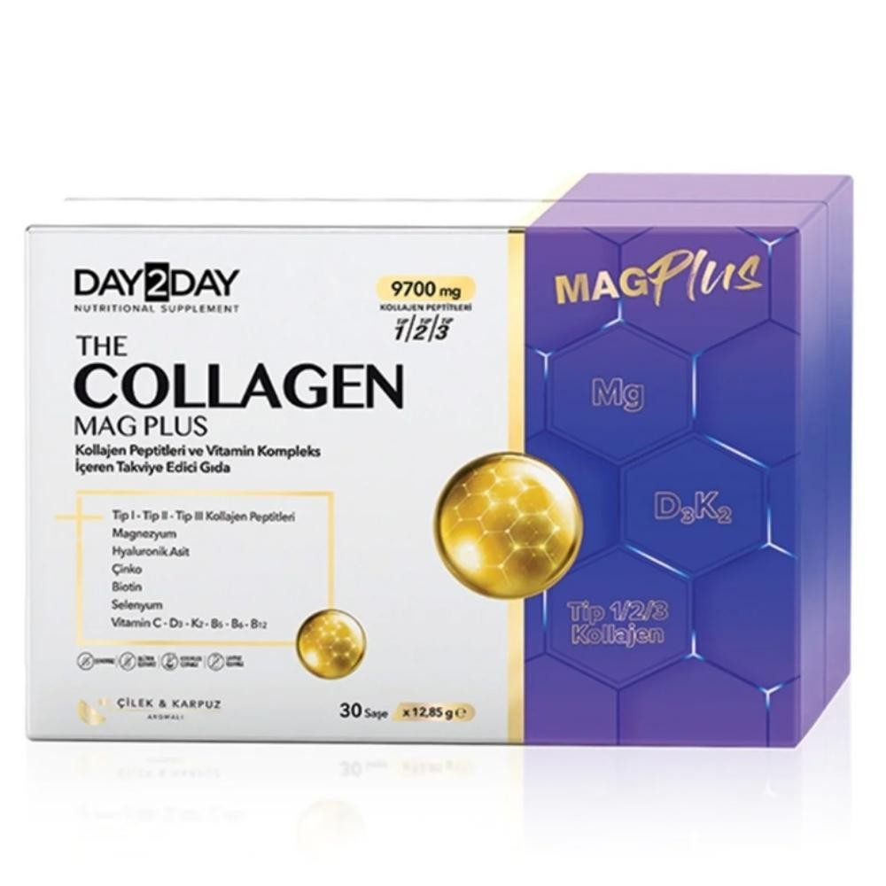 Dayday Day Day Collagen Mag Plus Çilek Karpuz Aromalı 30 Saşe