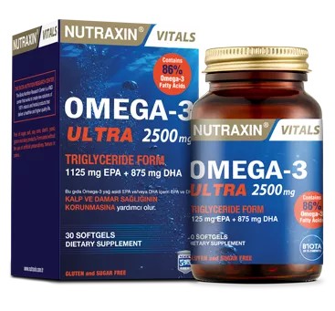 Nutraxin Omega-3 Ultra 2500 Mg 30 Yumuşak Kapsül