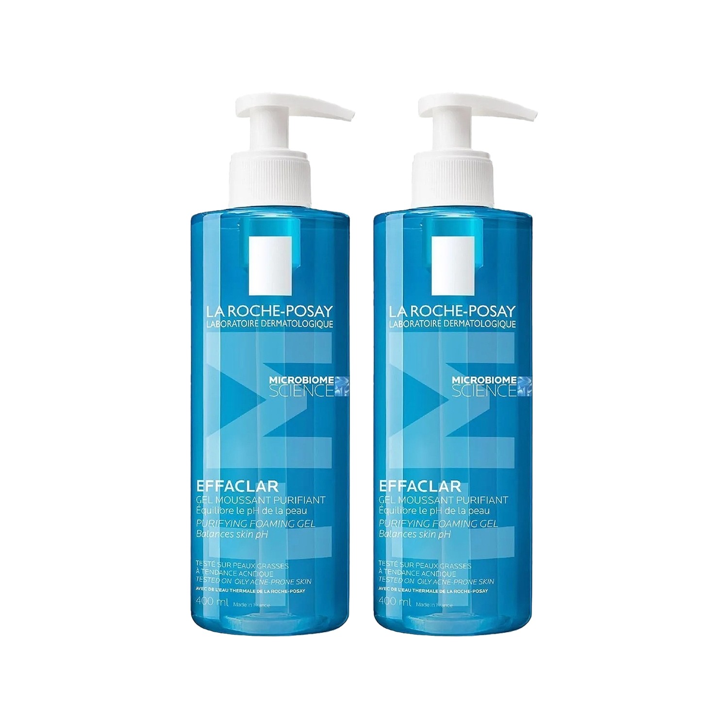 La Roche Posay Effaclar Temizleme Jeli 400ml Yağlı ve Akneye Eğilim Gösteren Ciltler 2 Adet