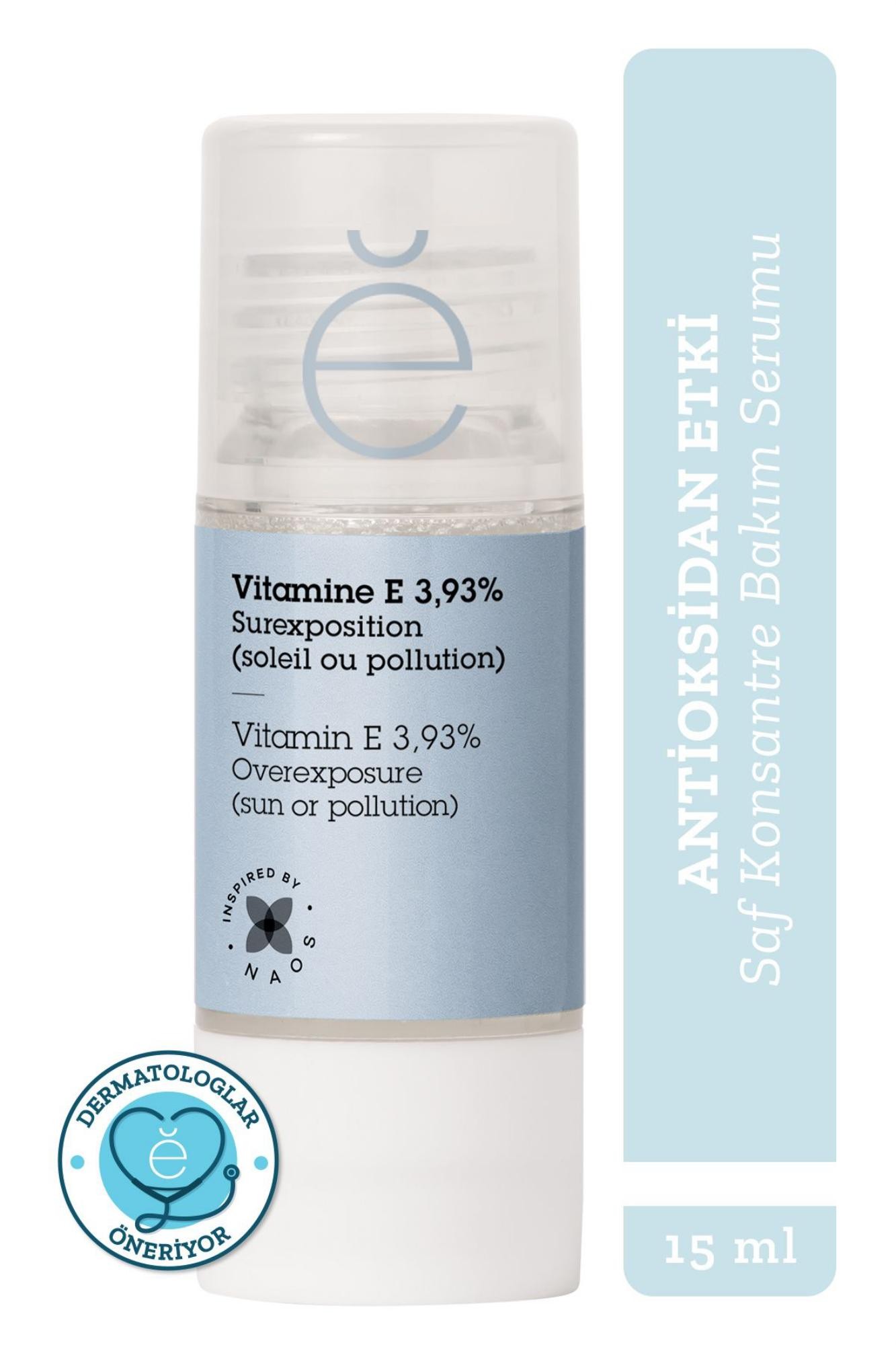 Etat Pur Pure Active Vitamin E Antioksidan Etkili Nemlendirici Saf Konsantre Bakım Serumu 15 ml Kuru Cilt