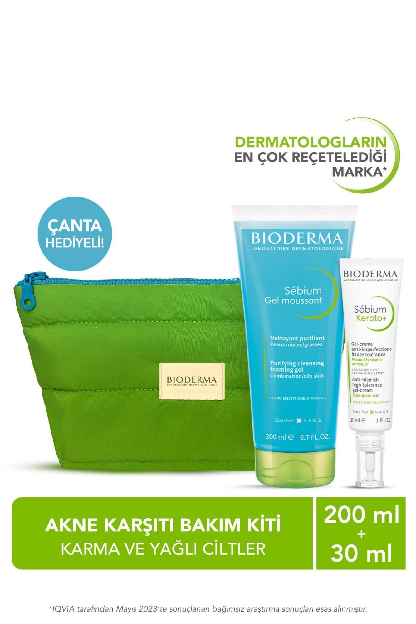 Bioderma Karma ve Yağlı Ciltler için Akne Karşıtı Bakım Kiti