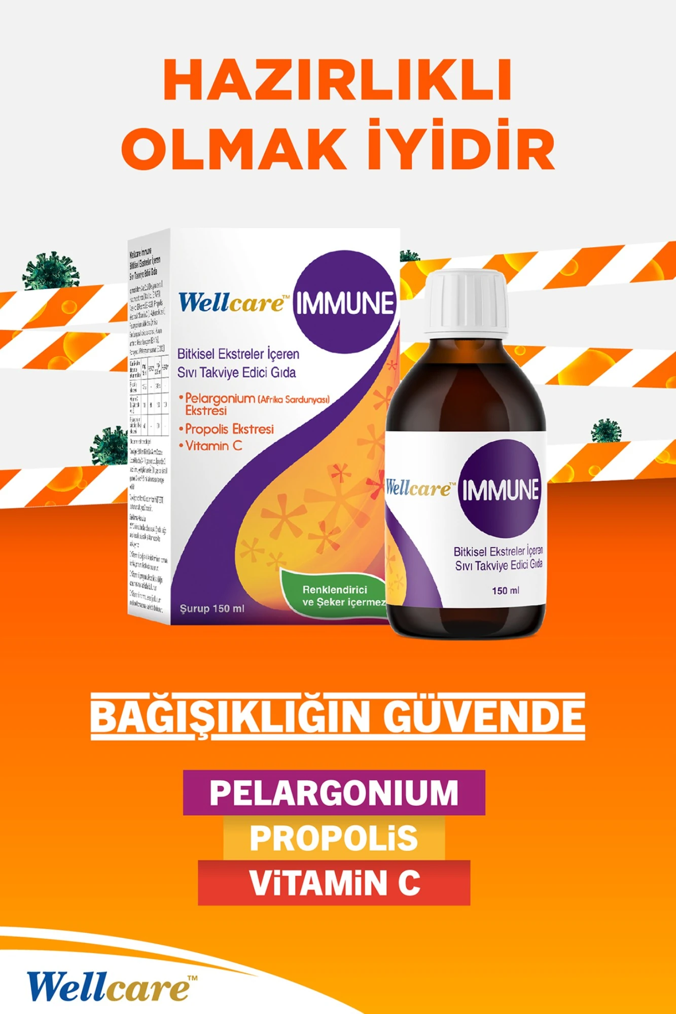 Wellcare Immune Şurup 150 ml
