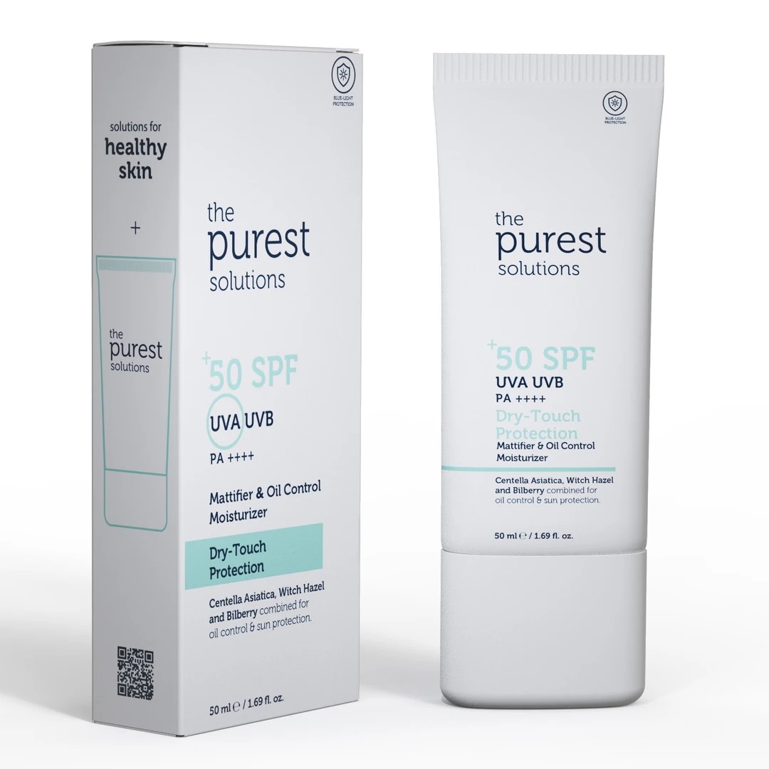 The Purest Solutions Yağlı Ve Karma Ciltler İçin Matlaştırıcı Dry-Touch Güneş Koruyucu Krem SPF 50, 50 Ml.