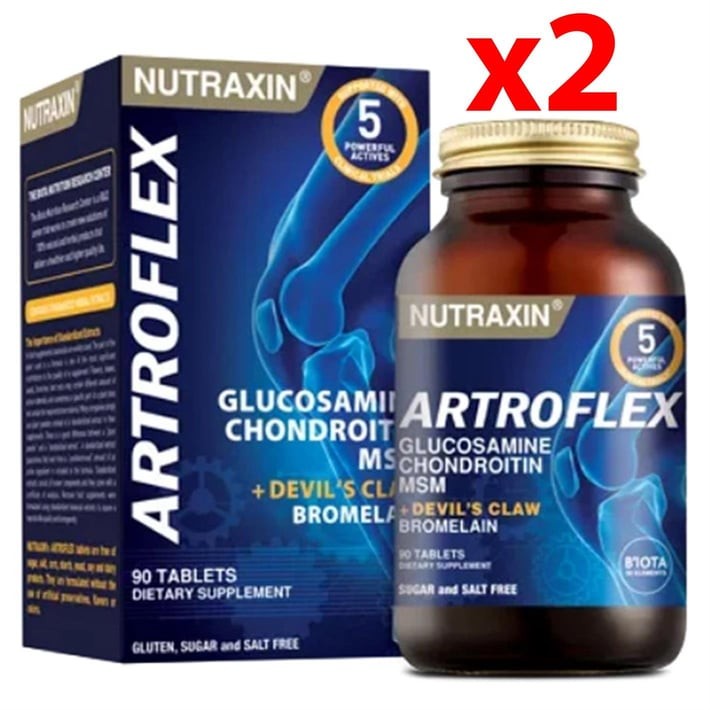 Nutraxin Artroflex - Glukozamin Gıda Takviyesi 90 Tablet - 2 Adet