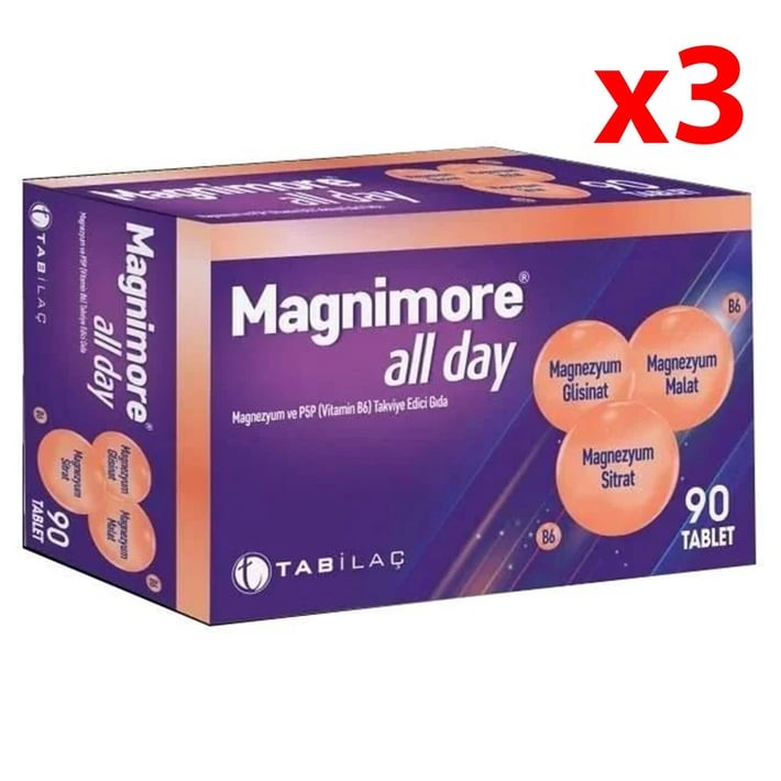 Magnimore All Day 90 Tablet 3 Adet