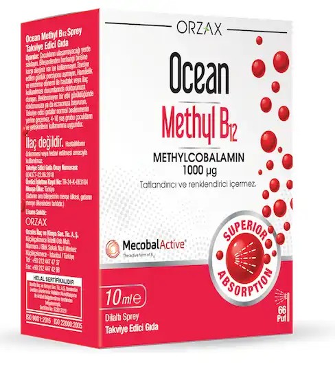 Ocean Methyl Cobalamin B12 Sprey 10 ml