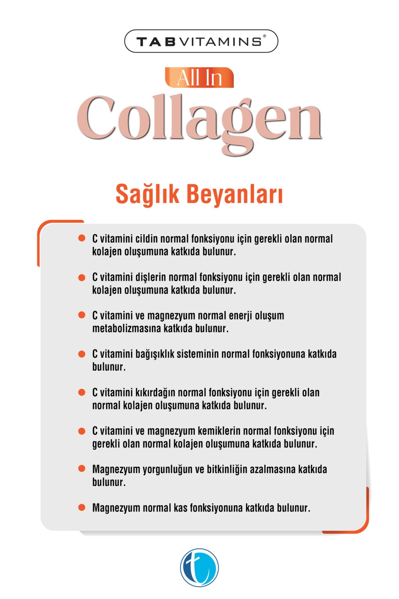 Tabvitamins All in Collagen 1-2-3-5-10 Tip 503 gr