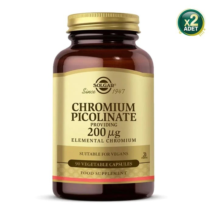 Solgar Chromium Picolinate 90 Kapsül 2 Adet