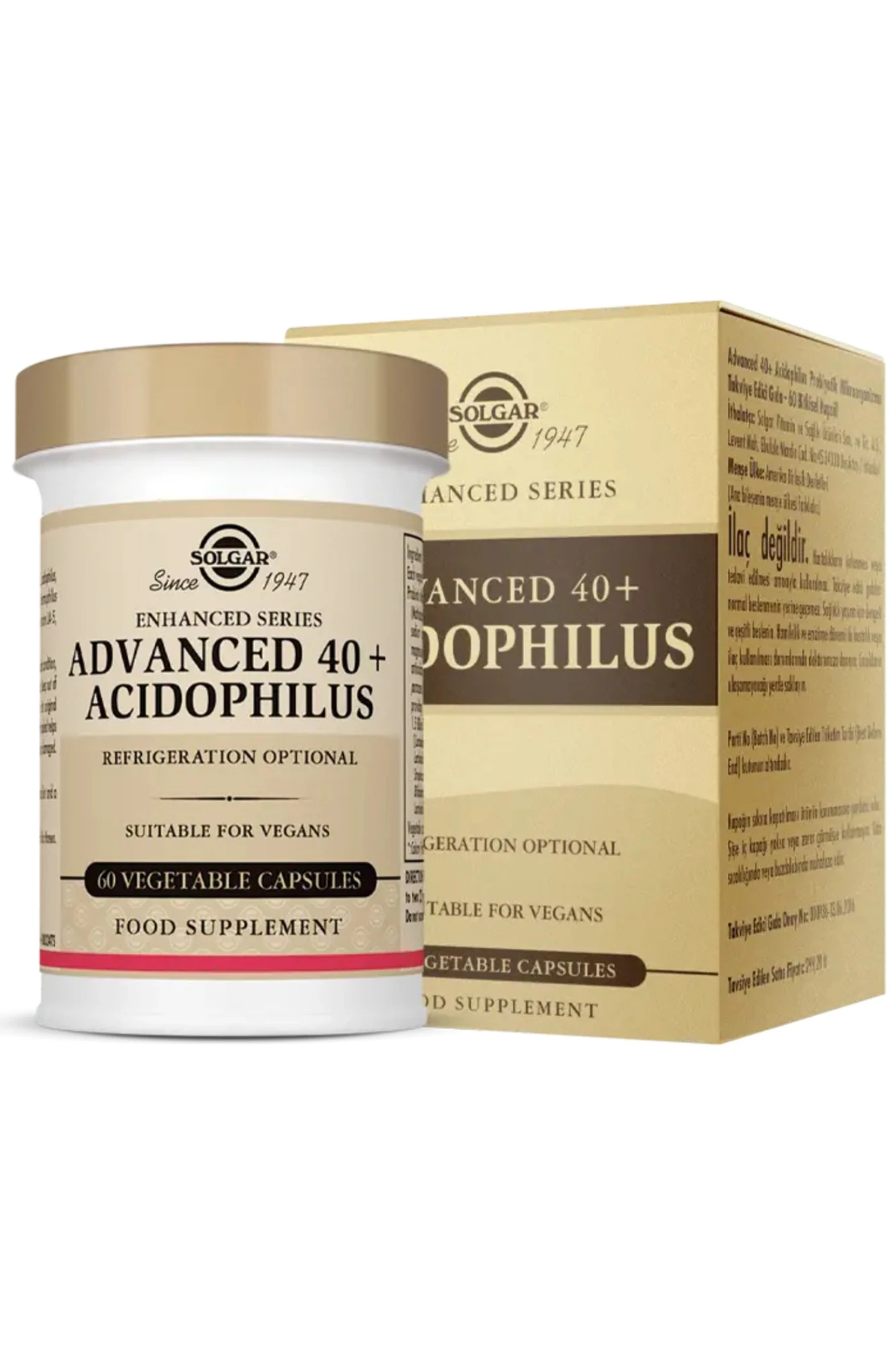 Solgar Advanced 40+ Acidophilus 60 Kapsül