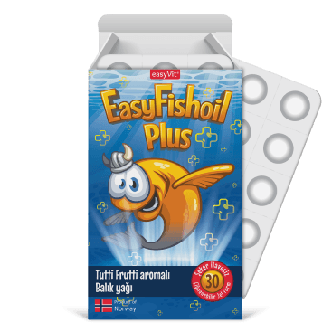 Easyfishoil Plus Tutti Frutti Aromalı 30 Çiğnenebilir Jel Form