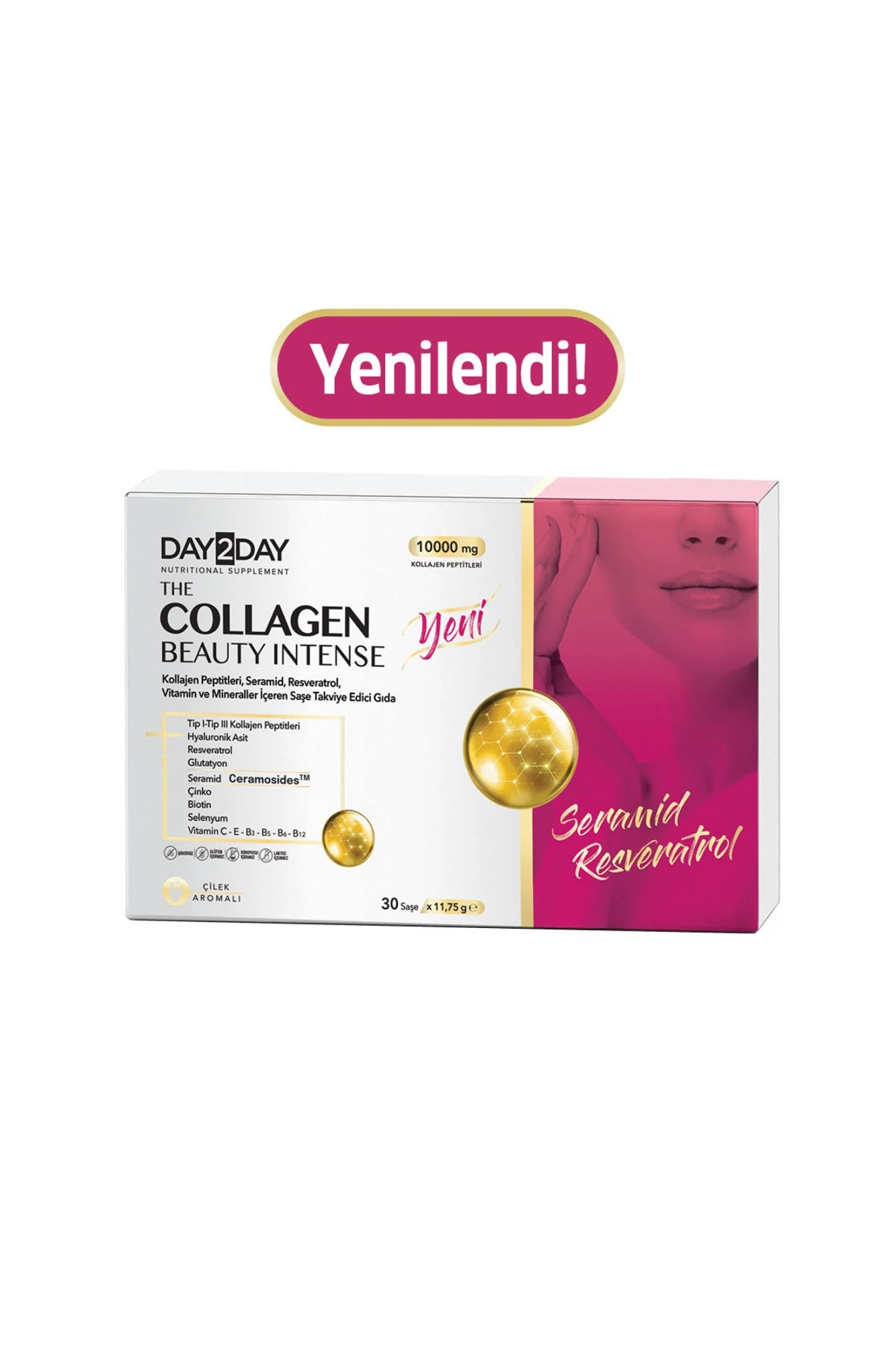 Day2Day The Collagen Beauty Intense Çilek Aromalı 30 Saşe