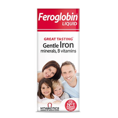 Vitabiotics Feroglobin Demir (Gentle Iron), Arpa Maltı Ekstresi İçeren Sıvı Takviye Edici Gıda 200 ml