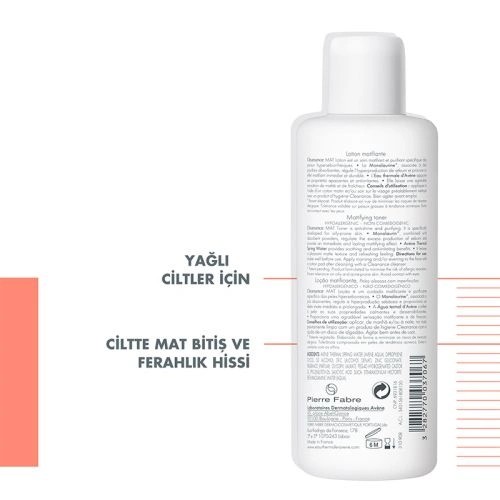 Avene Yağlı ve Akneli Ciltler için Matlaştırıcı Tonik 200 ml