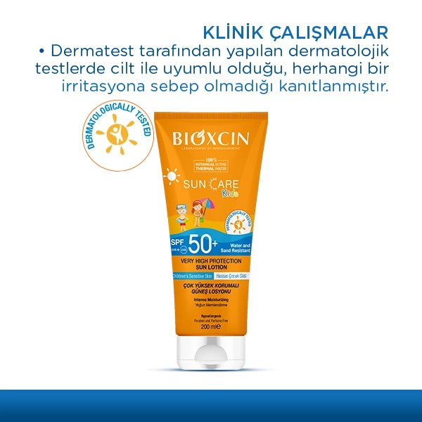 Bioxcin Sun Care Çocuklar için Güneş Losyonu SPF 50+ 200 ml