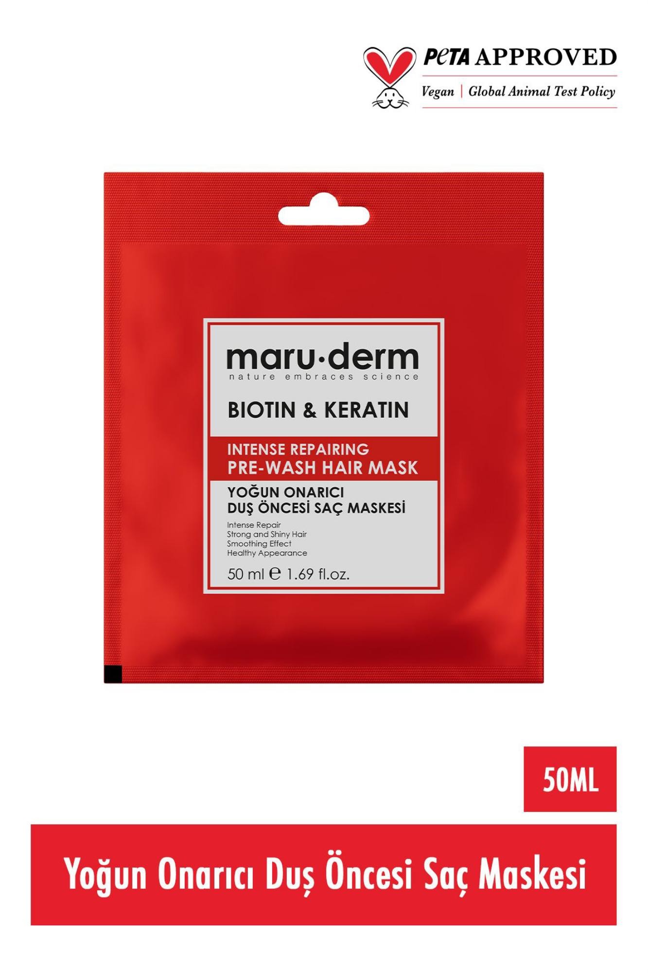 Maruderm Biotin Keratin Saç Maskesi 50 ml