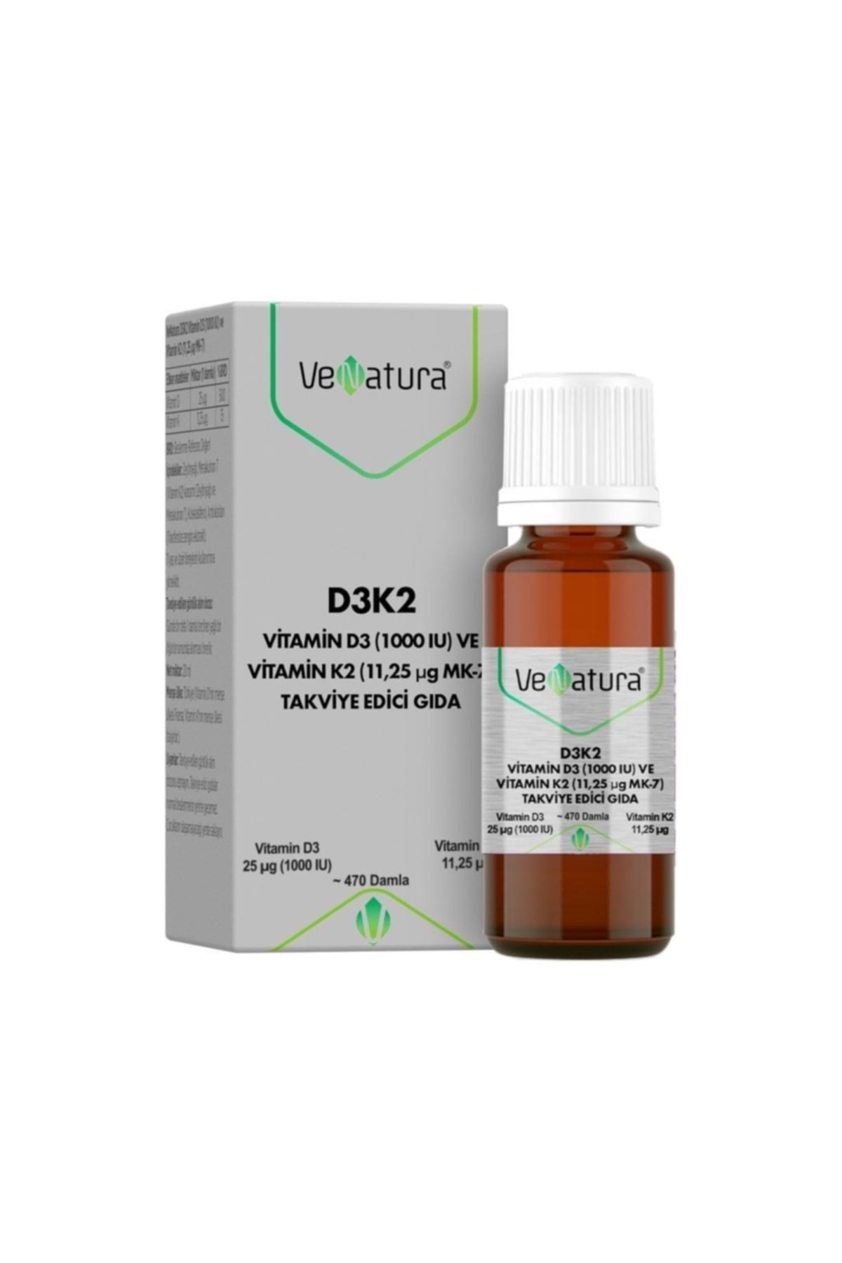 Venatura Vitamin D31000 Iu ve Vitamin K2 11,25 Ug Mk-7