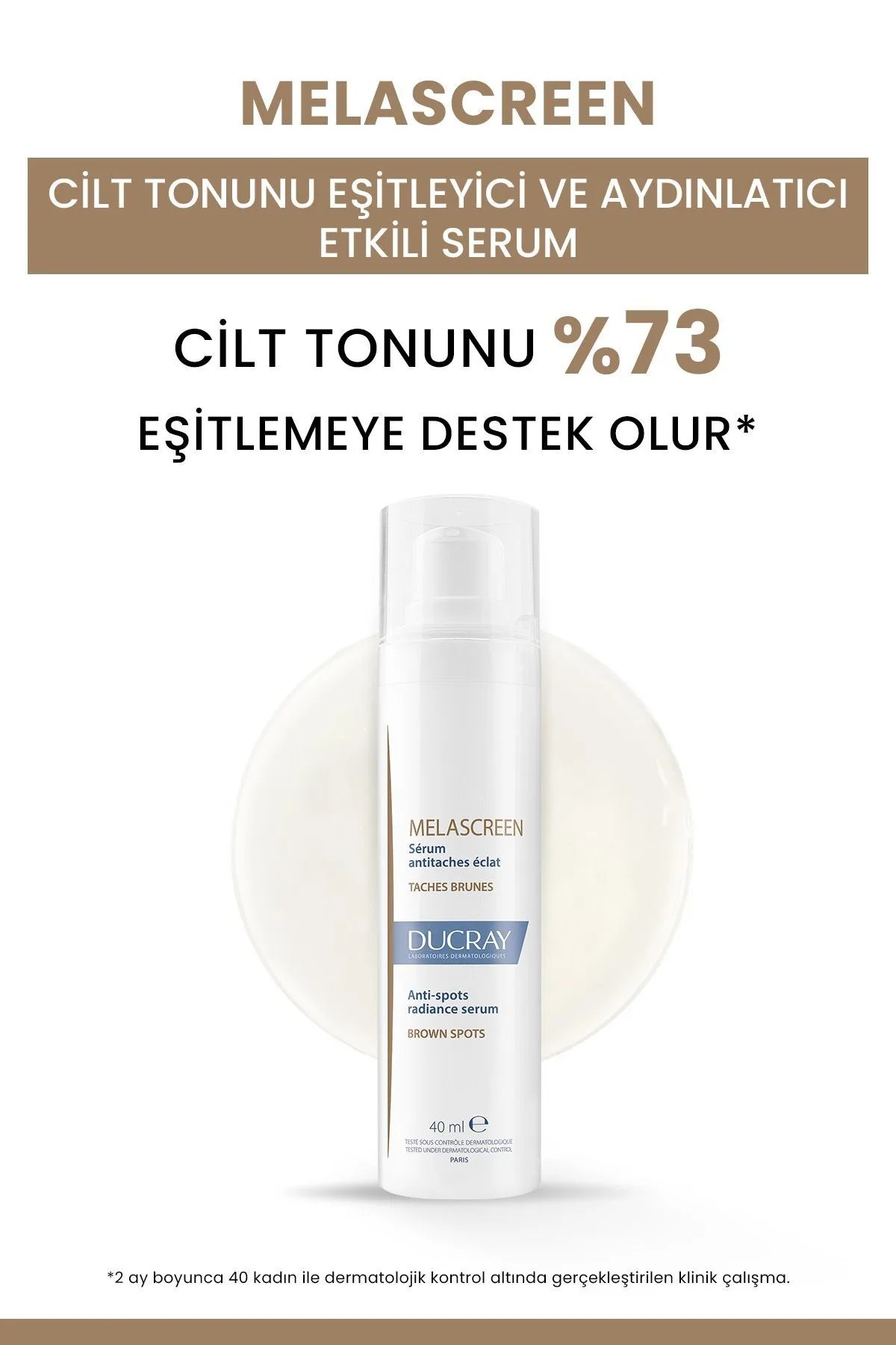 Ducray Melascreen Leke Eğilimli Ciltler İçin Aydınlatıcı Etkili Serum 40 ml