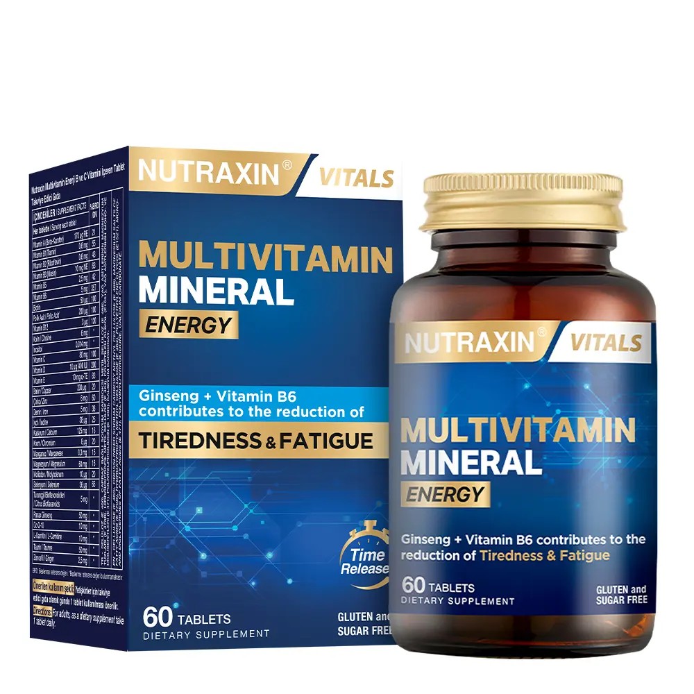 Nutraxin Multivitamin Mineral Energy Complex 60 Tablet